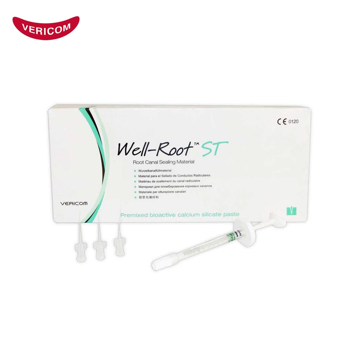 Vericom Well-Root bioceramic root canal sealer syringe
