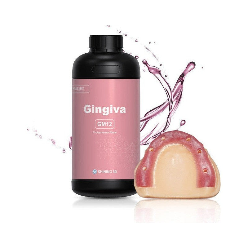 SHINING DENT GM12 gingiva mask resin bottle with printed gingiva mask