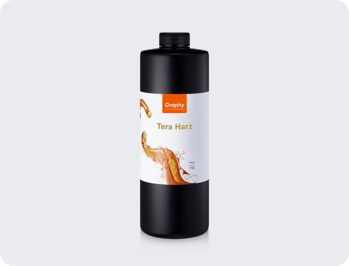 Graphy Tera Harz Clear (TC-85) resin for direct printing of clear aligners, 1 kg bottle