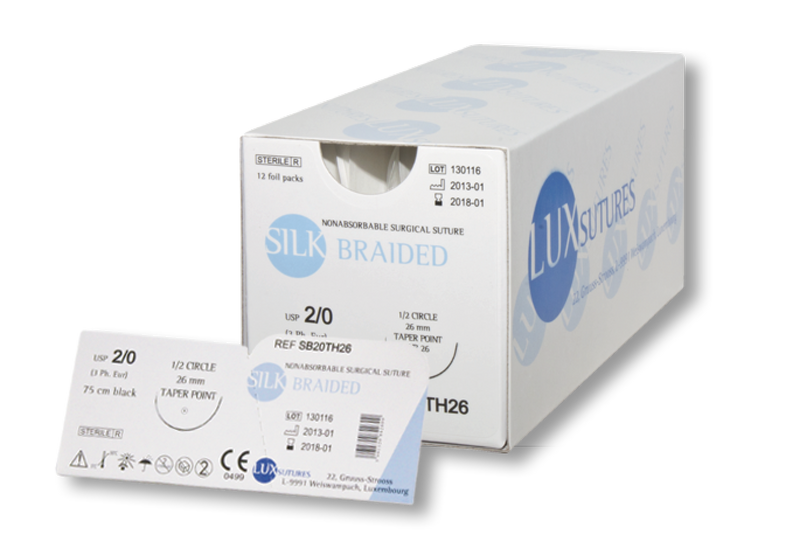 Luxsutures SILK BLACK – Braided Silk Surgical Suture