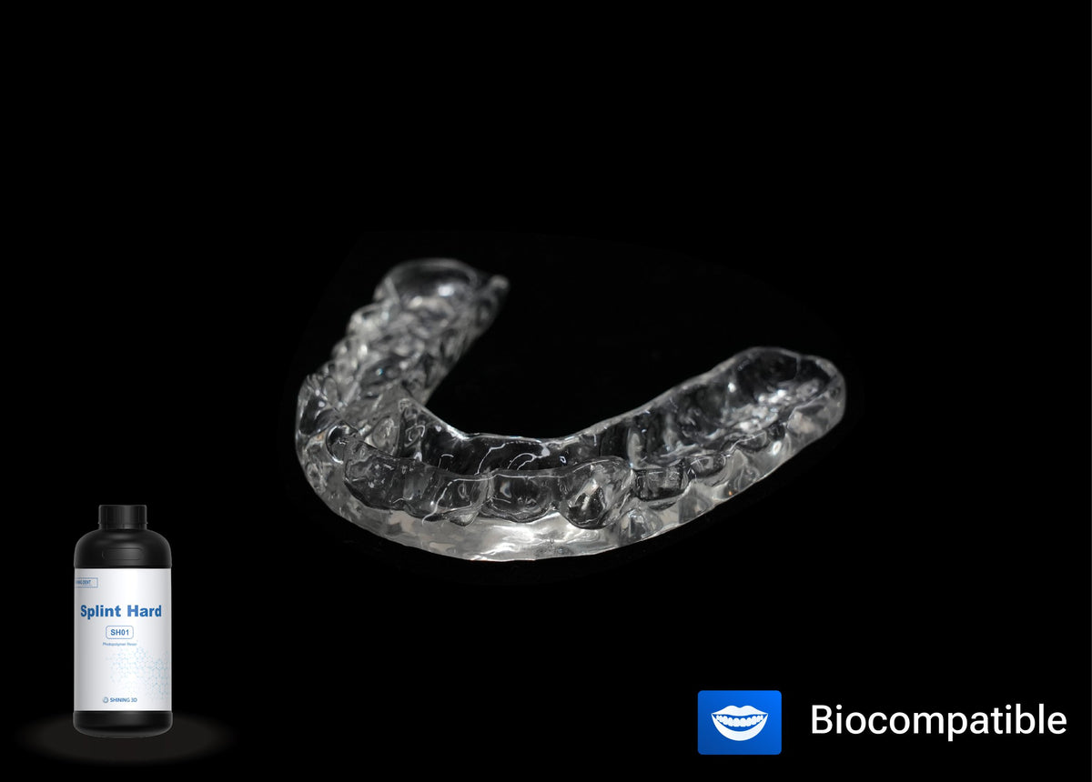 SHINING DENT SH01 resin bottle and printed hard occlusal splint
