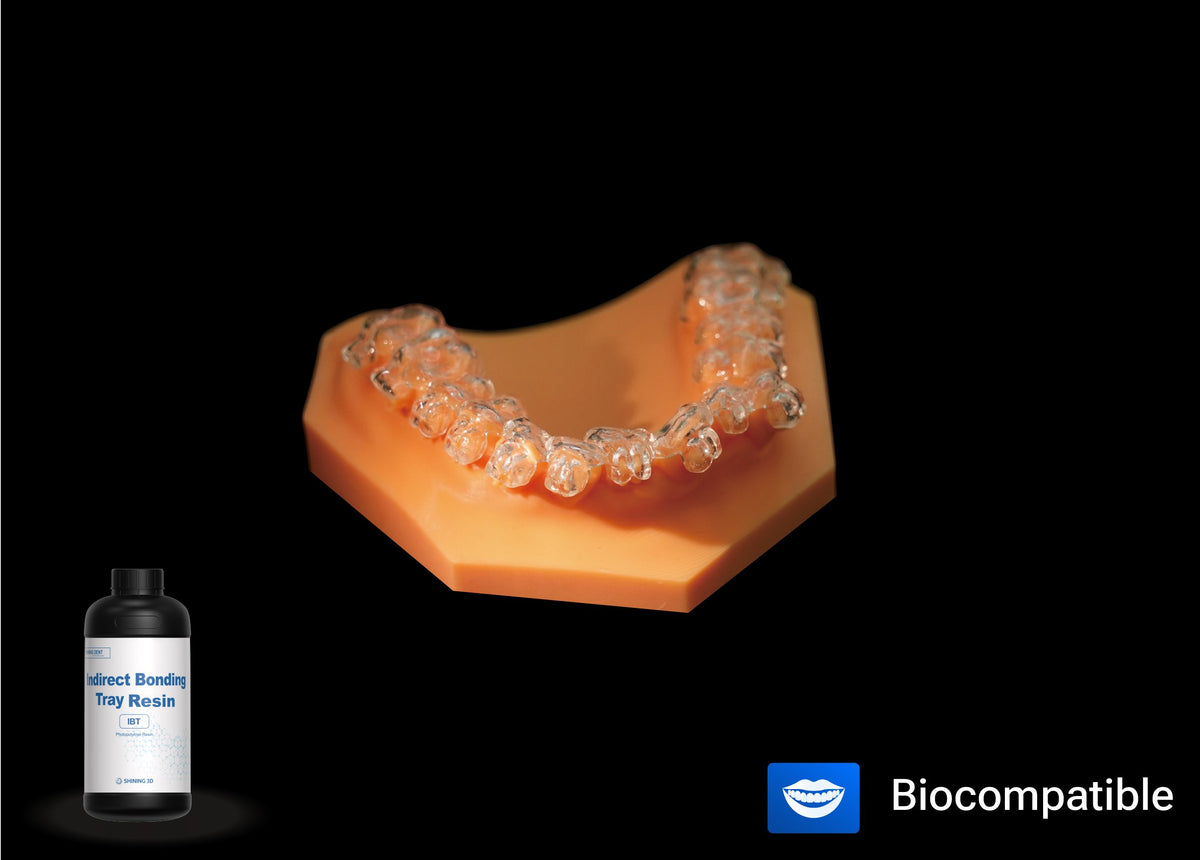 SHINING DENT IBT resin bottle and printed indirect bonding tray
