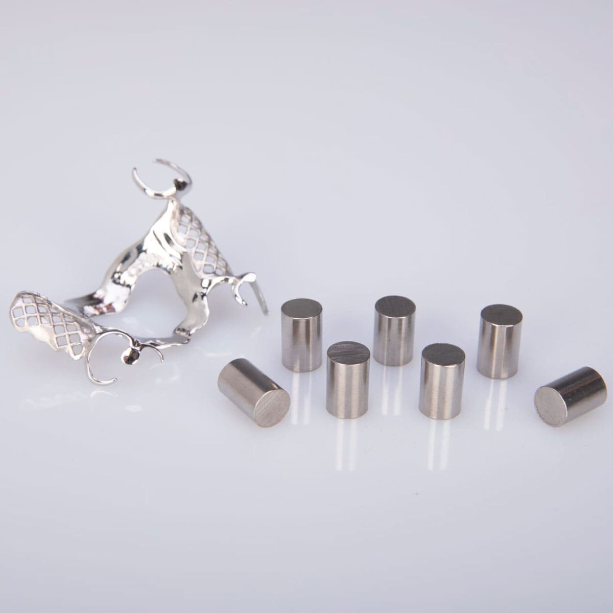 MESA MAGNUM VIP-A – cast partial denture framework and alloy ingots (application example)