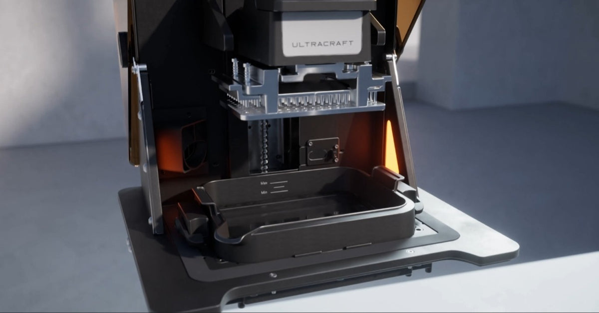 HeyGears UltraCraft A2D-HD Innenansicht – Harzwanne und Druckplattform