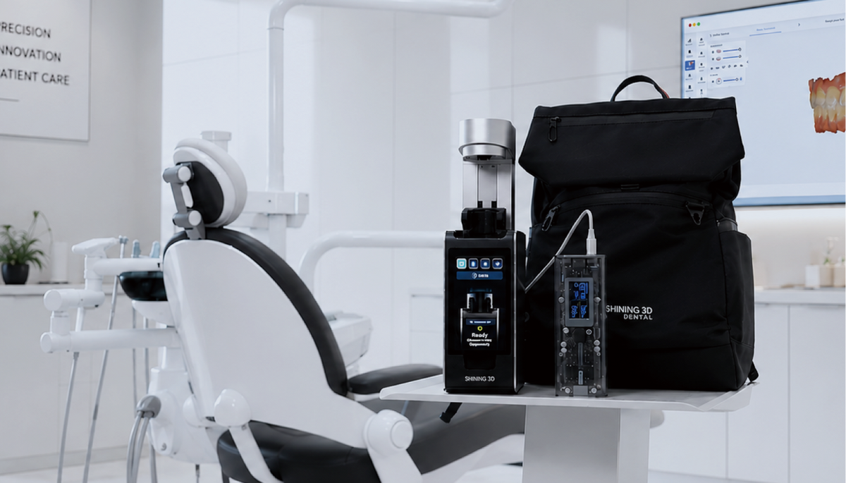 Shining 3D Ceramix-Nano printer in a dental office