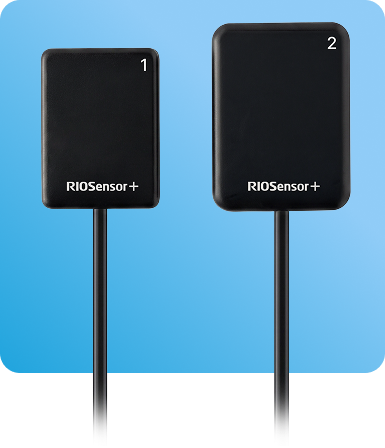 Ray RIOSensor+ Size 1 and Size 2 sensor size comparison