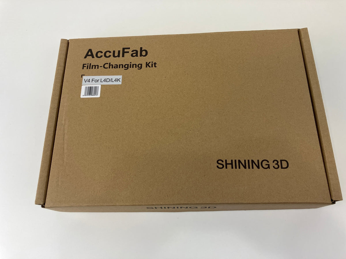 AccuFab Film-Changing Kit package labeled "V4 For L4D/L4K"