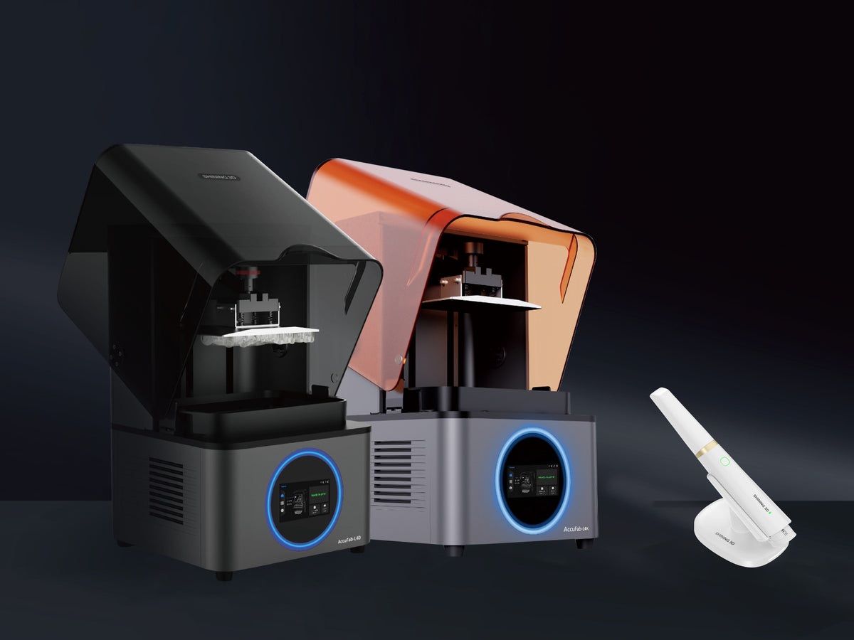 AccuFab-L4D and L4K printers with open lids