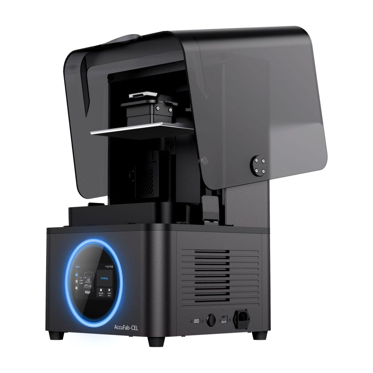 AccuFab-CEL printer with open lid