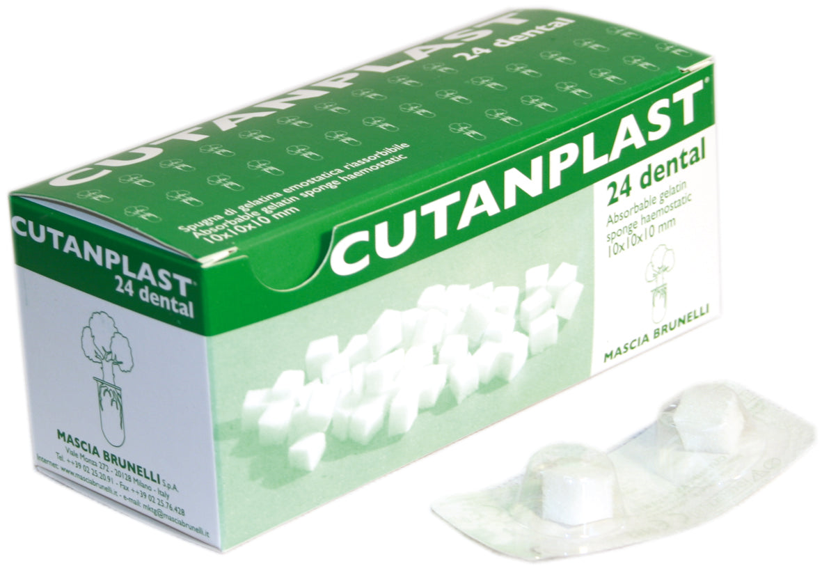 Cutanplast Dental (Mascia Brunelli) absorbable gelatin sponges package