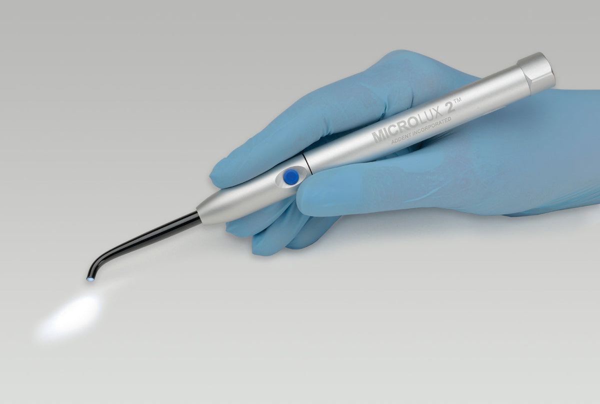AdDent MICROLUX 2 mit 3-mm-Lichtleiteraufsatz